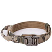 Ensemble collier et laisse pour chien en nylon durable, laisse réfléchissante, collier d'entraînement tactique pour chien, grand ensemble de laisses pour chien