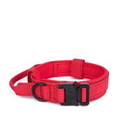 Ensemble collier et laisse pour chien en nylon durable, laisse réfléchissante, collier d'entraînement tactique pour chien, grand ensemble de laisses pour chien