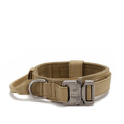 Ensemble collier et laisse pour chien en nylon durable, laisse réfléchissante, collier d'entraînement tactique pour chien, grand ensemble de laisses pour chien